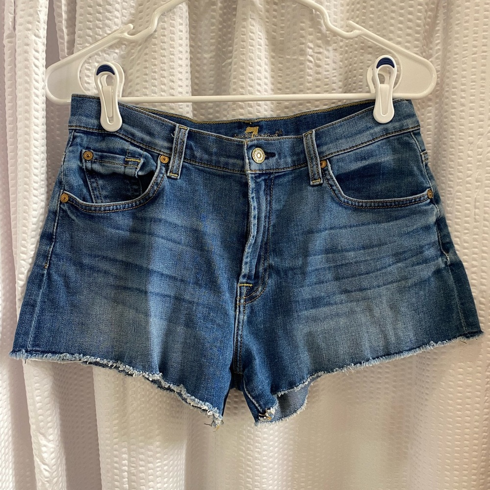 7 For All Man Kind denim shorts